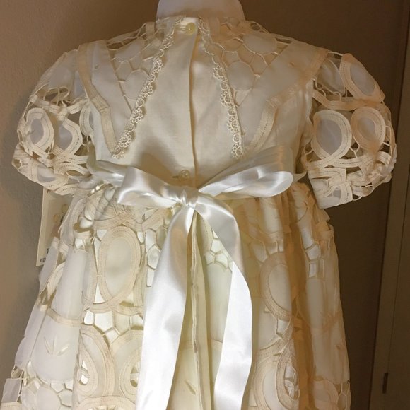 MARALY Traditional Baptism Christening Gown with Bonnet  👼  NEW WITH TAG… - Picture 9 of 16